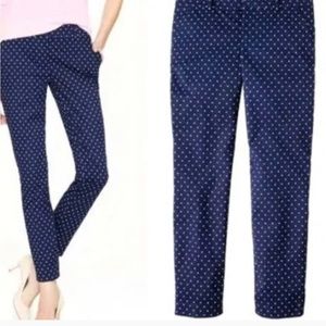 J Crew | Navy Dress Pants with White Dots | 0